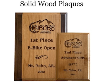 Solid Wood Award Plaque - Recognition Award - Retirment Gift - Employee Appreciation Gift - School Awards - Corporate Award - Recognition