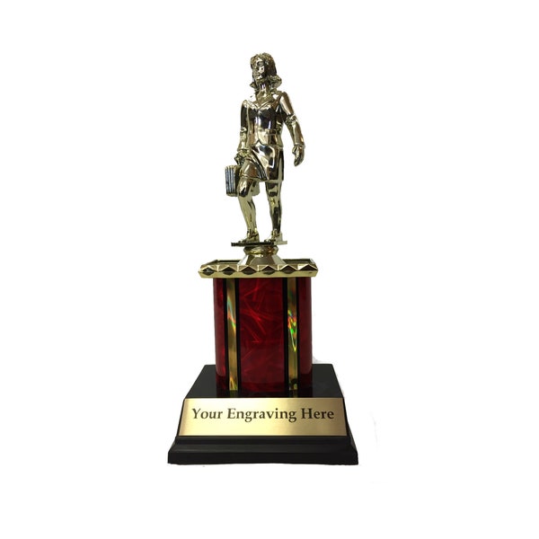 Custom Dundie Award (Female) - The Office Dundie Award - Award for Saleswoman - Dundie Award Trophy - Office Award