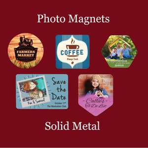 Custom Photo Magnet | Custom Magnet | Personalized Refrigerator Magnet | Custom Fridge Magnet | Photo Magnets | Make Your Own Magnet | Metal