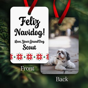 Custom Pet Ornament Photo Personalized Pet Portrait Gift Christmas Ornament for Pet Lovers Custom Christmas Ornament with Picture of Animal