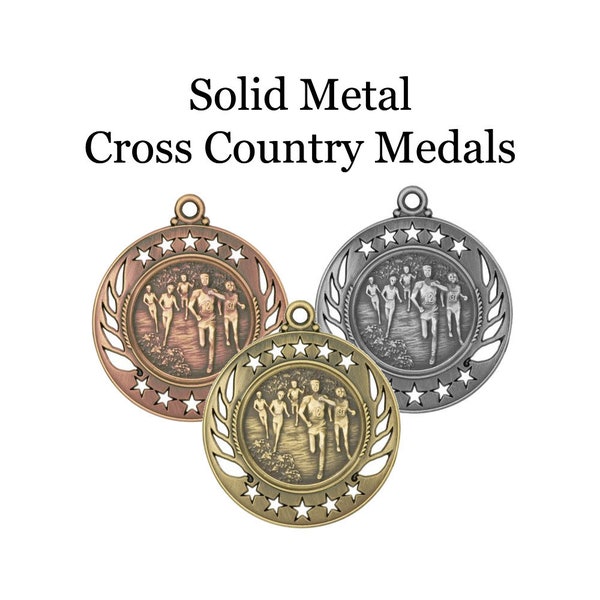 Cross Country Award Medals - Personalized Distance Running Award  - Youth XC Running Awards - Personalized Sports Medallion - Boys Girls