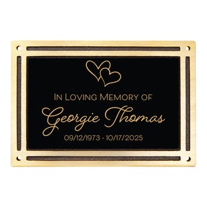 Outdoor Memorial Sign - Loved One Remembrance - Cast Plaque -  Wedding Memorial Sign - Engraved Memorial Plaque - Custom Remembrance Sign