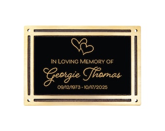 Outdoor Memorial Sign - Loved One Remembrance - Cast Plaque -  Wedding Memorial Sign - Engraved Memorial Plaque - Custom Remembrance Sign