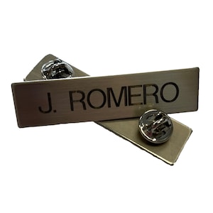 Police Bar Name Tag - Fire Department Name Badge - Uniform Name Bar Pin - EMS - Paramedic - Engraved Name Tag - Personalized Name Tag - Pin