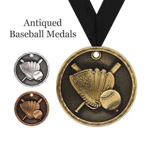 Baseball Award Medals - Personalized Baseball Award - Baseball Team Gifts - Youth Baseball Awards - Custom Sports Medallion - Boys Baseball