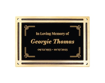 Cast Memorial Plaque - Outdoor Memorial Sign - Memorial Wall Plaque - Memorial Garden Stake - Custom Dedication Sign - Loved One Remembrance