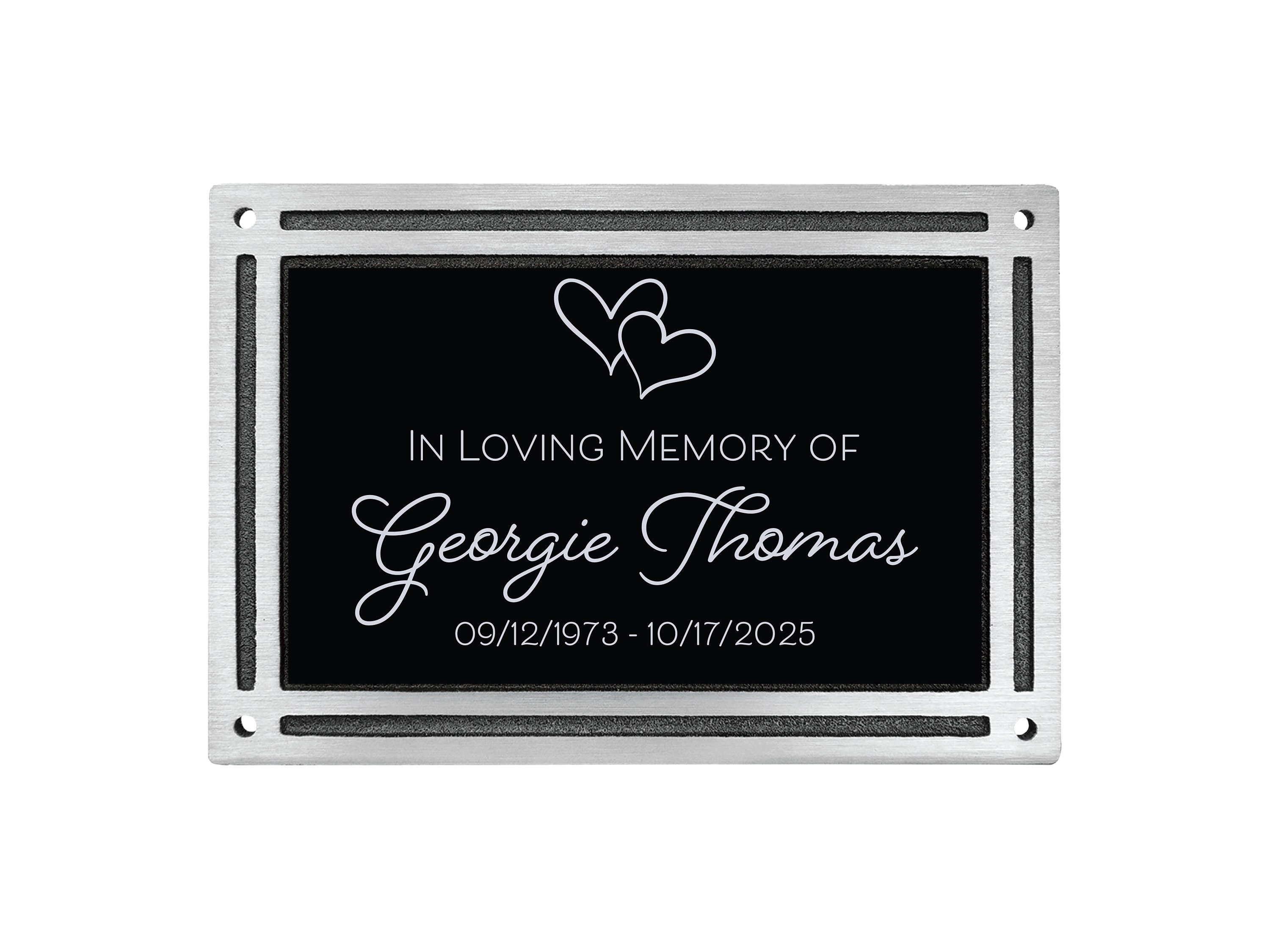 Outdoor Memorial Sign - Loved One Remembrance - Cast Plaque - Wedding ...