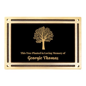 Memorial Plaque for Garden - Memorial Plaque for Tree - Memorial Dedication Plaque - Memorial Plaque with Stake - Bronze Memorial Plaque