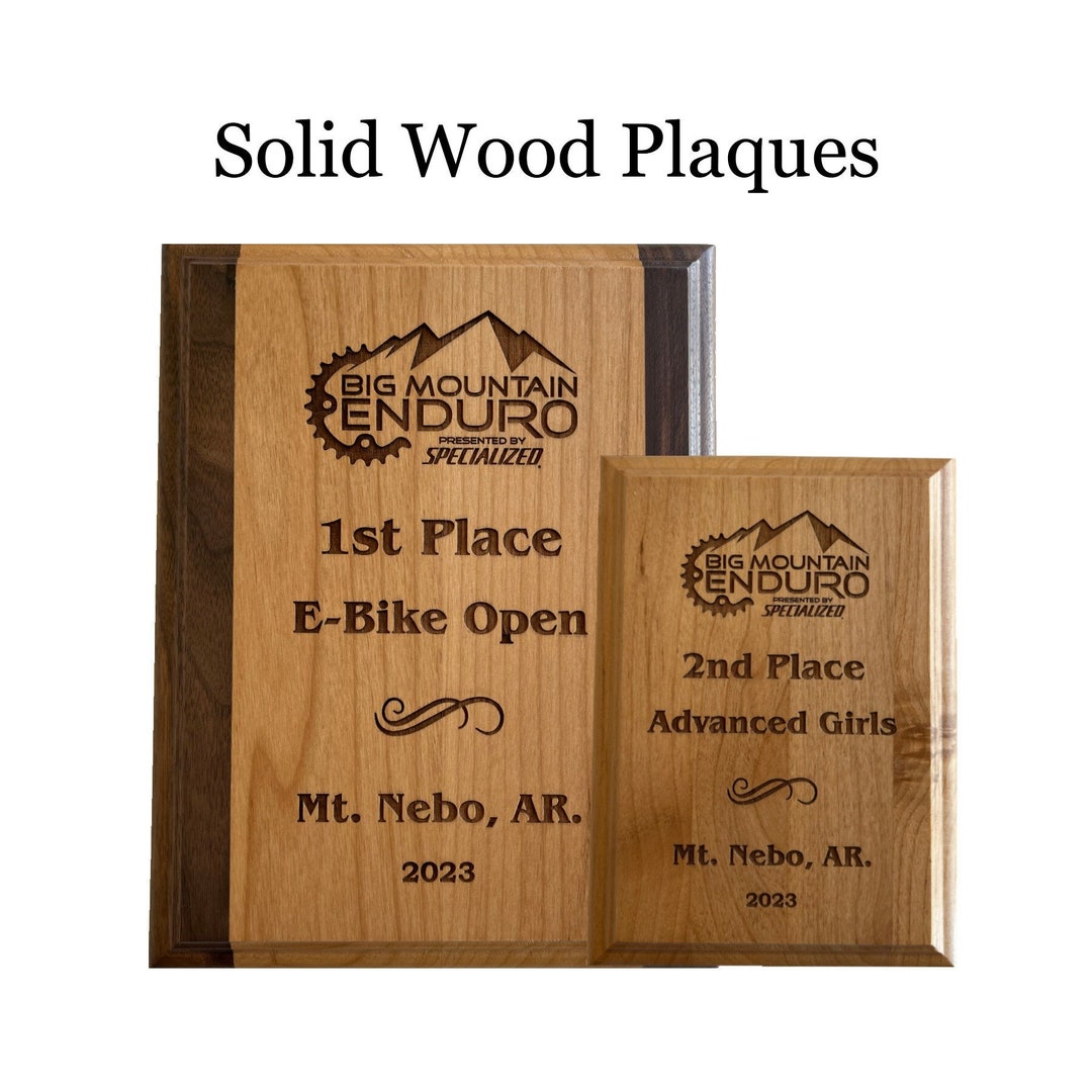 Solid Wood Award Plaque Recognition Award Retirment Gift Employee