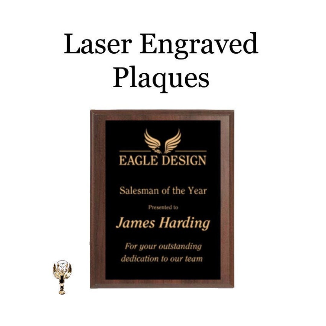 Award Plaque Laser Engraved Plaque Wood Plaque Engraved Plaque Custom Plaque Traditional Plaque