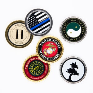 Custom Challenge Coin - Custom Coin - Army Coin - Military Coin - Police Coin - Logo Coins - Personalized Coins - Gold - Silver