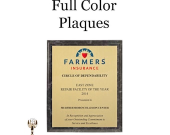 Award Plaque - Lasered Plaque - Wood Plaque - Engraved Plaque - Retirment Plaque - Service Plaque - Appreciation Plaque - Custom Plaques