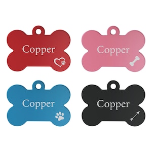 Pet Tag for Dogs - Engraved Pet Tag - Pet ID Tags Laser Engraved - Pet Tags with Address & Phone Number - Pet Tag Personalized - Pet Tag USA