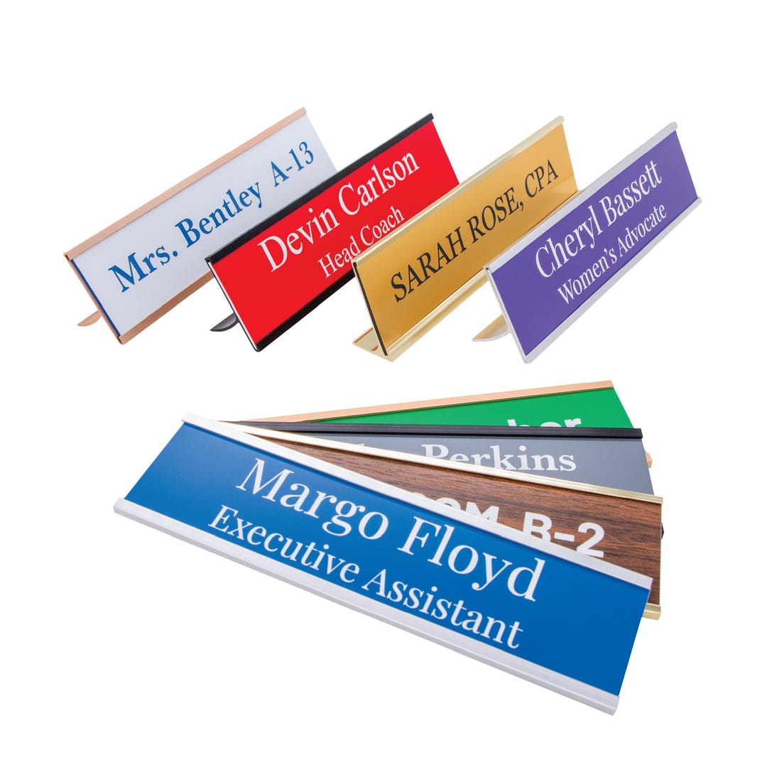 Personalized Office Name Plate - Custom Nameplate for Work ...