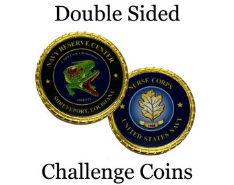 Custom Challenge Coin - Custom Coin - Personalized Coins - Army Coin - Military Coin - Police Coin - Logo Coins  - Gold - Silver - Rope