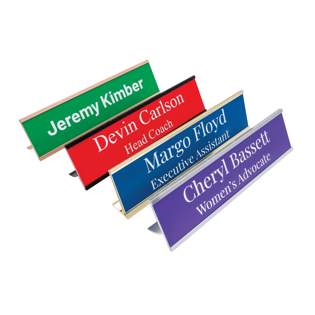 Personalized Office Name Plate - Custom Nameplate for Work ...