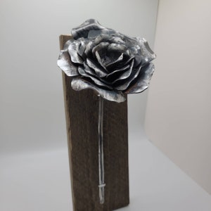 Hand forged rose