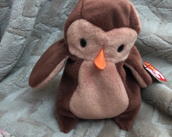 1995 TY Beanie Baby Hoot die Eule