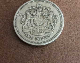 A rare 1983 One Pound coin