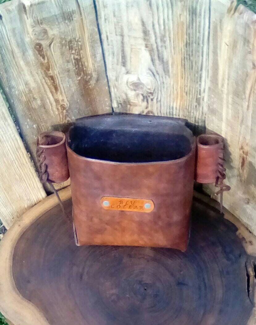 Leather Bolt Bag with Bulll Pin Cuffs Etsy