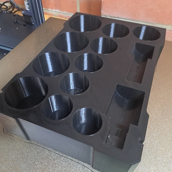 Drukowana w 3D tacka na dysk Milwaukee Packout 3/4 cala. Pasuje do serii Compact Organizer.
