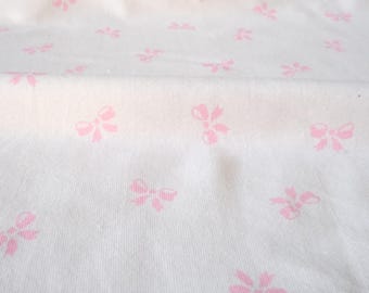 Jersey elástico de algodón orgánico con lazo rosa - Valencia Jersey 6 oz