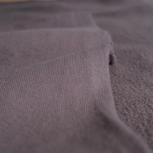 Moletom de algodão orgânico em malha 100% algodão - Disponível em ribana combinando - Tecido vendido por metro Ash