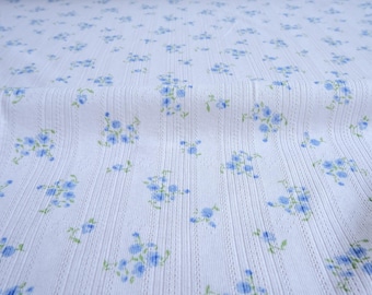 Blue Roses Abby Organic Cotton Pointelle Knit - American Made Knit