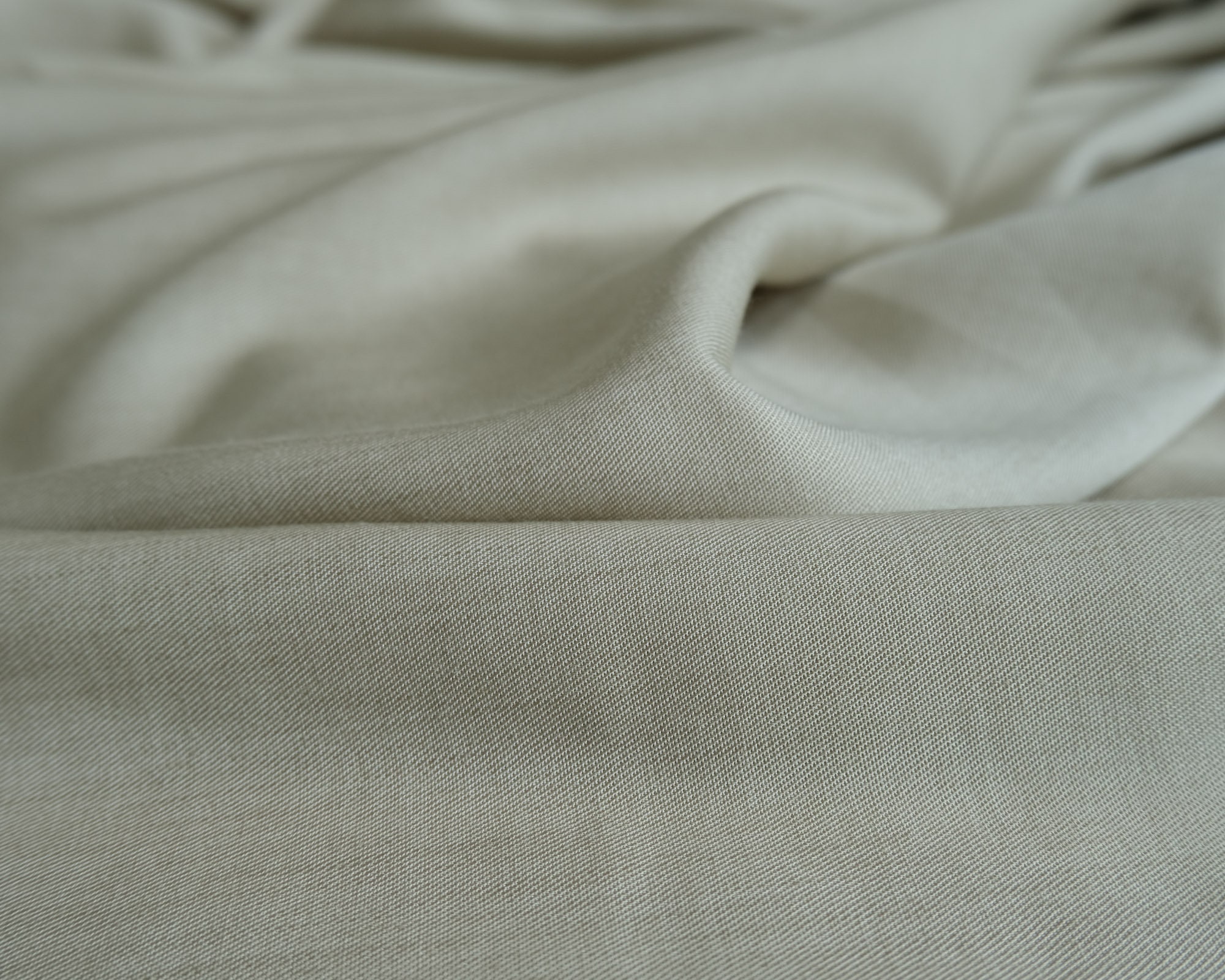 Khaki Lyocell Twill - 7 oz - Deadstock Fabric || Fabric By the Yard ~ Continuous Cut