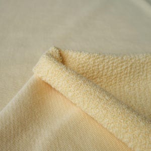 Passendes Bündchen aus Bio Baumwolle zu unserem Baumwoll Sweatshirt French Terry Butter
