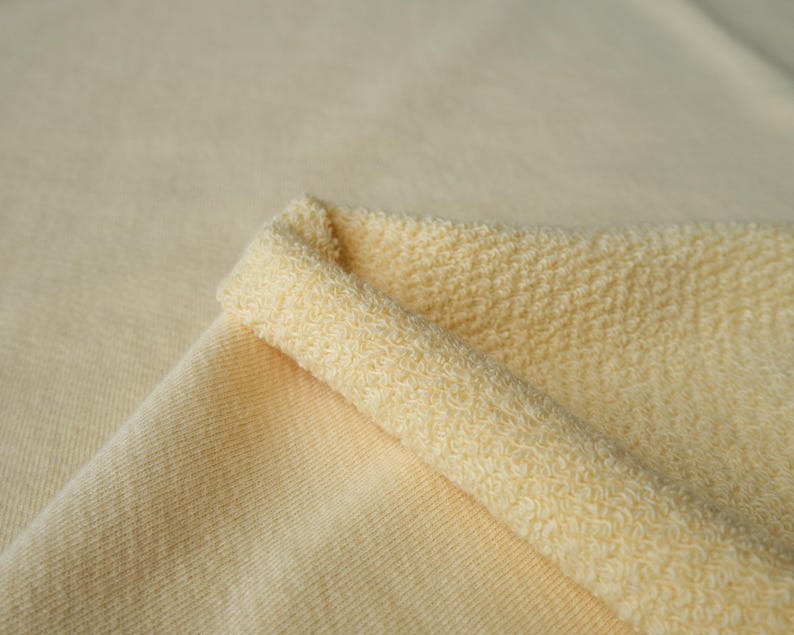 Passendes Bündchen aus Bio Baumwolle zu unserem Baumwoll Sweatshirt French Terry Butter