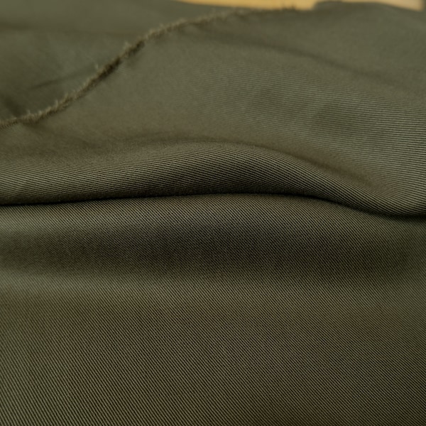 Army Green Cotton Twill Fabric Etsy