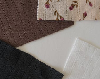 Organic Cotton Pointelle Knit - Made in USA