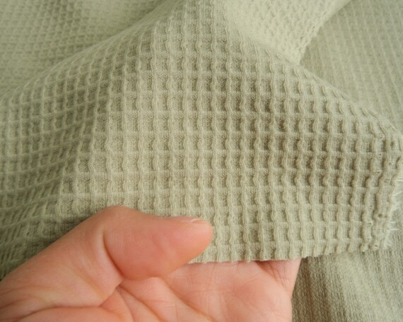 Sage - Cotton Big Waffle Knit