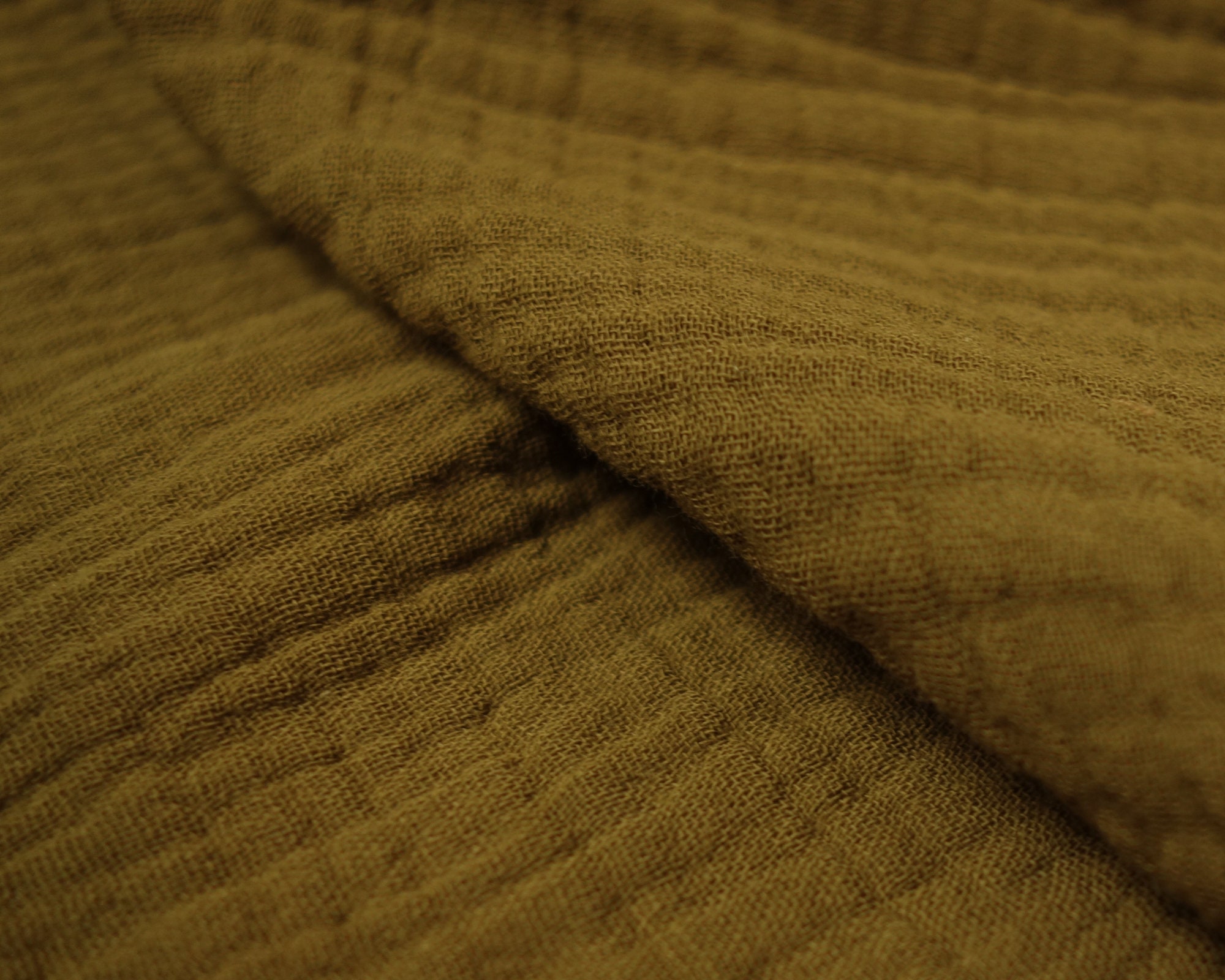 Olive Cotton Double Gauze Fabric Fall Fabric by the Yard Etsy