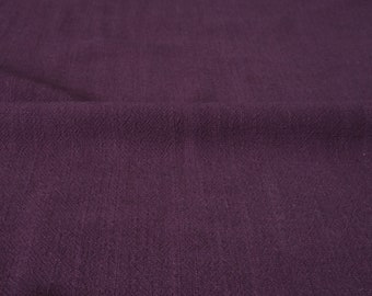 Grape Jam Viscose Linen Slub - Fabric By the Yard