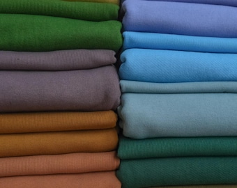 Bio-Baumwolle SWEATSHIRT FLEECE Stricken - 100% Baumwolle Stricken - Passendes Bündchen Verfügbar - Stoff Massenware