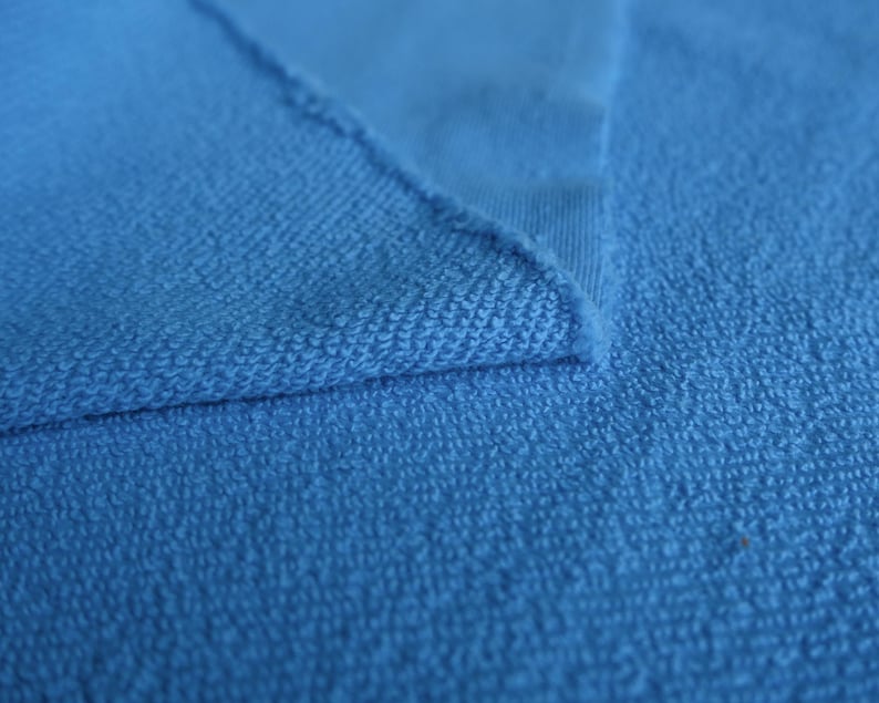 Sudadera de algodón French Terry Knit - 100% algodón - Ribete a juego disponible - Tejido cortado a medida Cascade