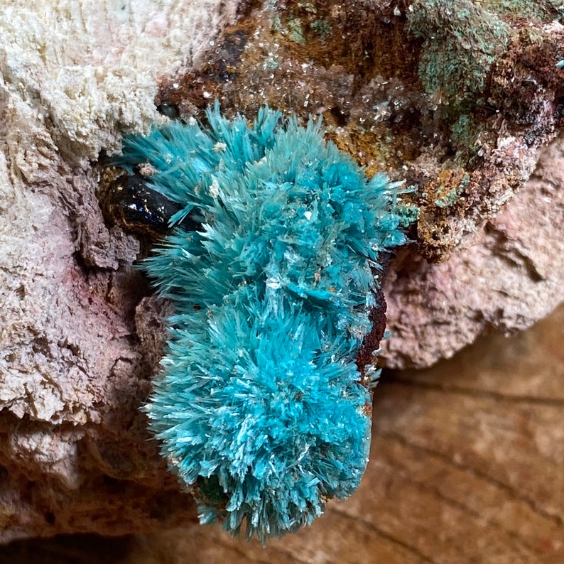 Top Quality Fibrous Aurichalcite From Chihuahua Mexico