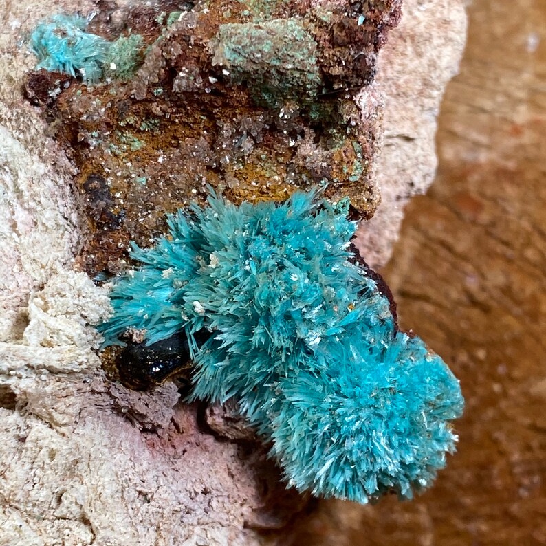 Top Quality Fibrous Aurichalcite From Chihuahua Mexico