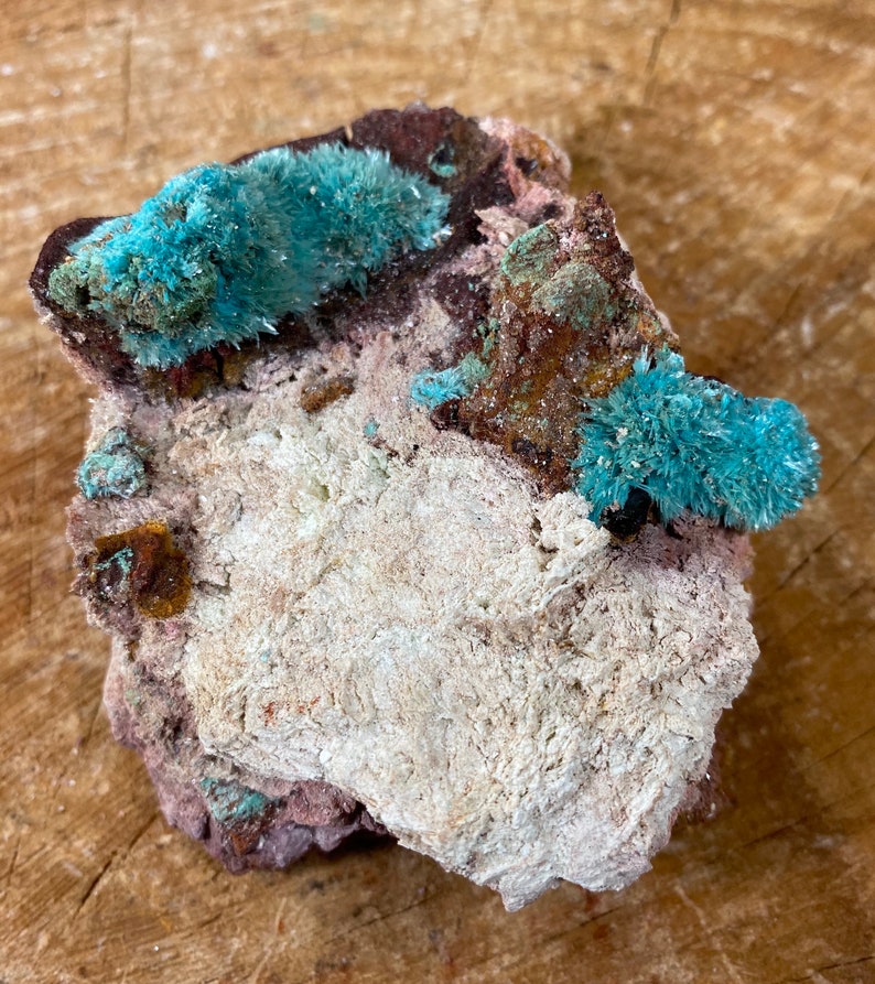 Top Quality Fibrous Aurichalcite From Chihuahua Mexico