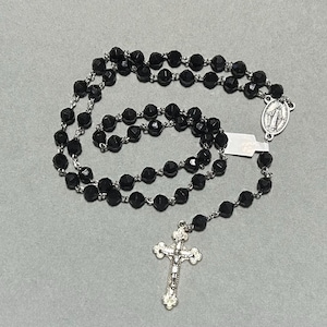 Handmade Traditional Rosary - Black