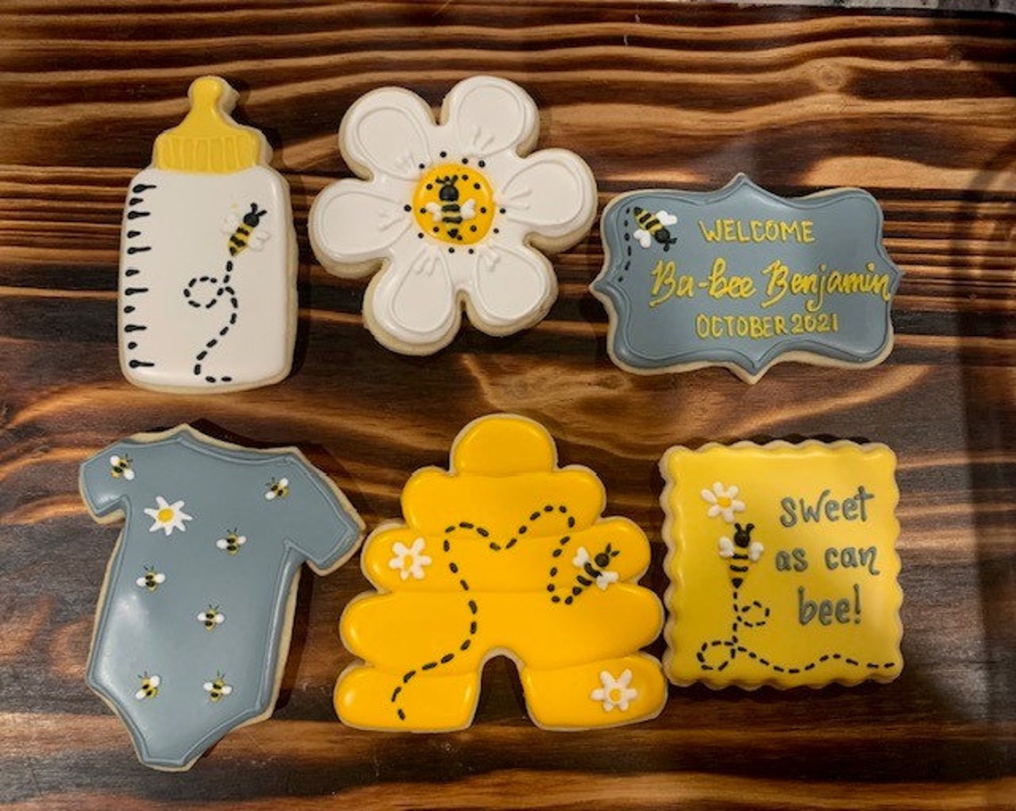 Ba Bee Shower Cookies - Etsy
