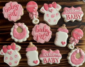 Girl Baby Shower Cookies #2