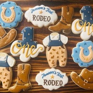 First Rodeo Birthday cookies #2