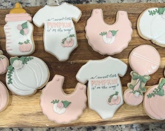 Biscuits de douche de bébé à la petite citrouille