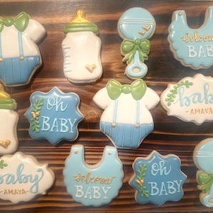 Boy Baby Shower Cookies #2