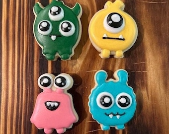 Halloween Mini Monster Cookies