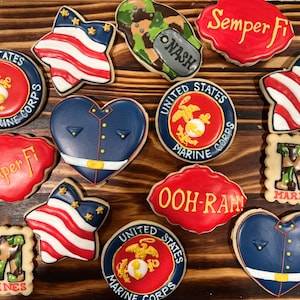 Marine Corp cookies