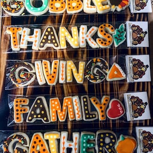Thanksgiving Mini Cookie Bags